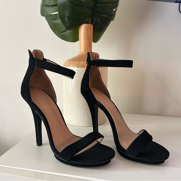 Wild Diva Shoes - Wild Diva Amy Open Toe Ankle Strap High Stiletto Heel Platform Pump Sandal 9